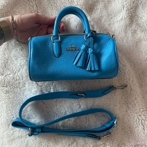 Blue Coach Lacey Crossbody bag